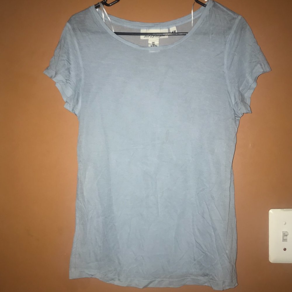 H&M Blue Short Sleeve T Shirt